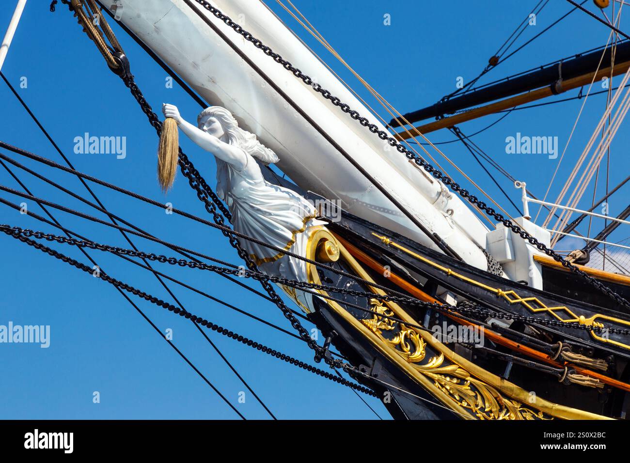 Proue Figure de proue greenwich londres bateau navire Banque de photographies ...