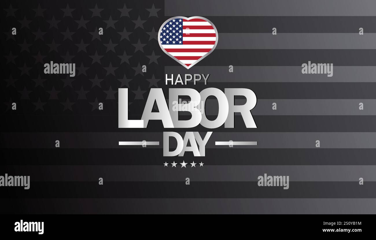 Joyeux fond de fête du travail Illustration de Vecteur