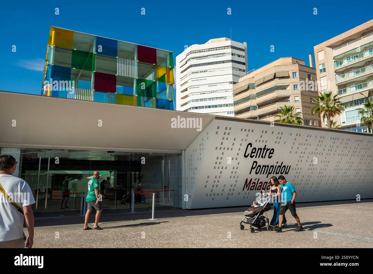 Malaga, Espagne, architecture moderne, Centre Pompidou, Malaga, musée d'art, Banque D'Images