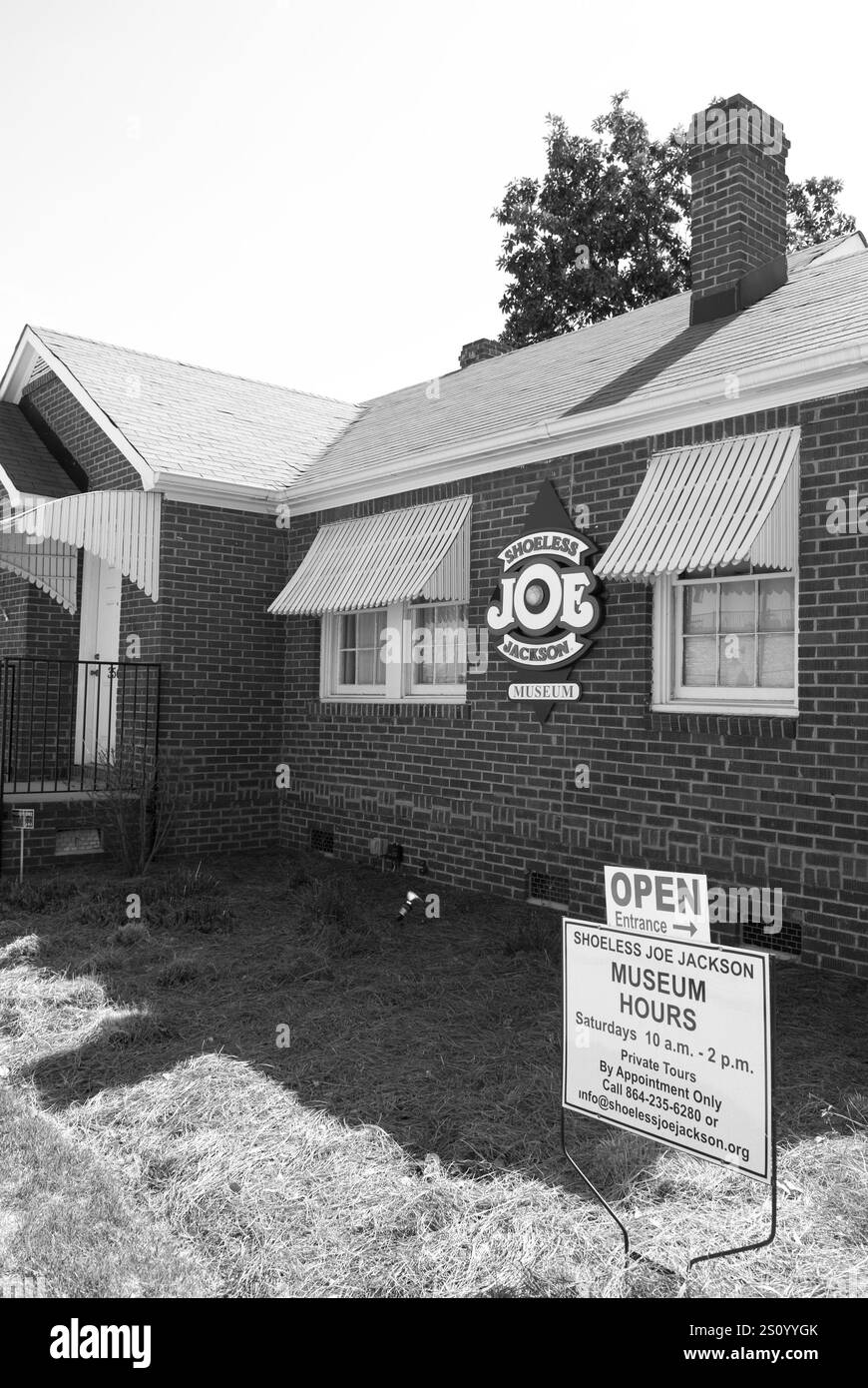 Shoeless Joe Jackson Museum et maison à Greenville, Caroline du Sud, États-Unis. Banque D'Images