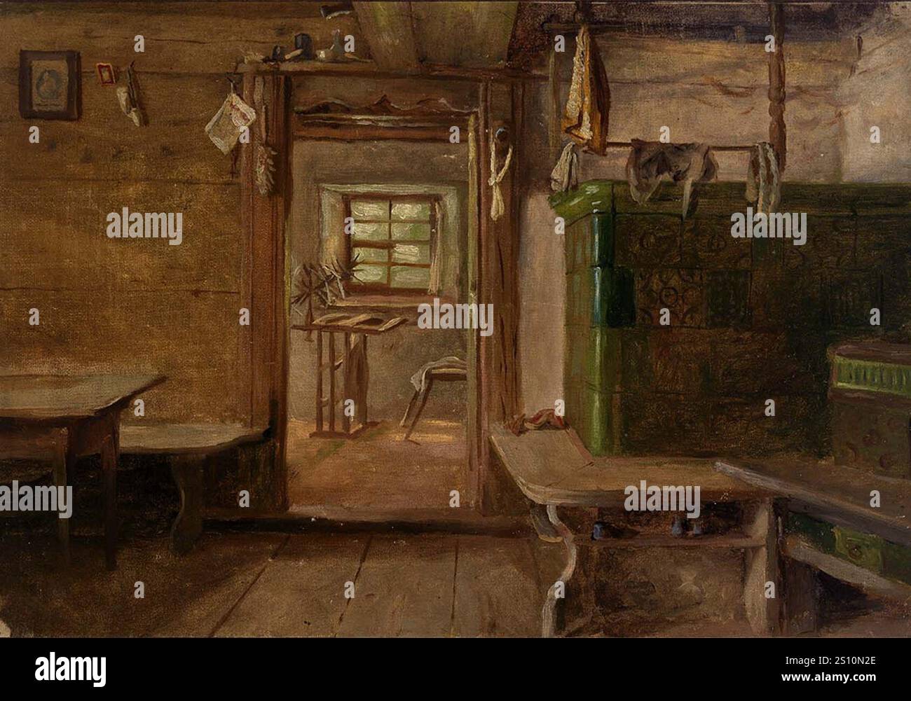 Eliphalet Frazer Andrews - intérieur d'une maison Banque D'Images