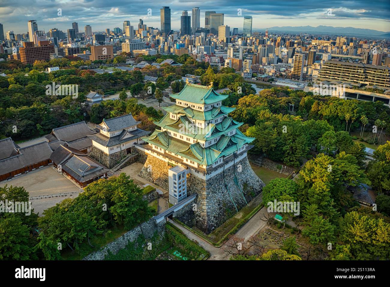 Château de Nagoya dans la ville de Nagoya, préfecture d'Aichi, Japon Banque D'Images