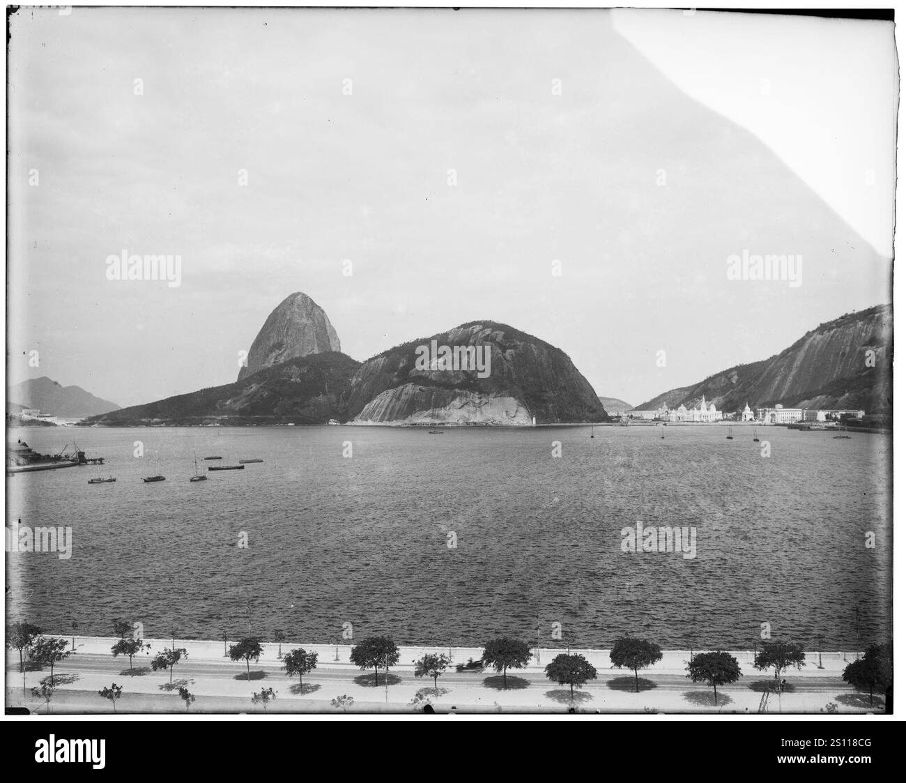 Enseada de Botafogo, vendo-se ao fundo o Pão de Açúcar. Banque D'Images