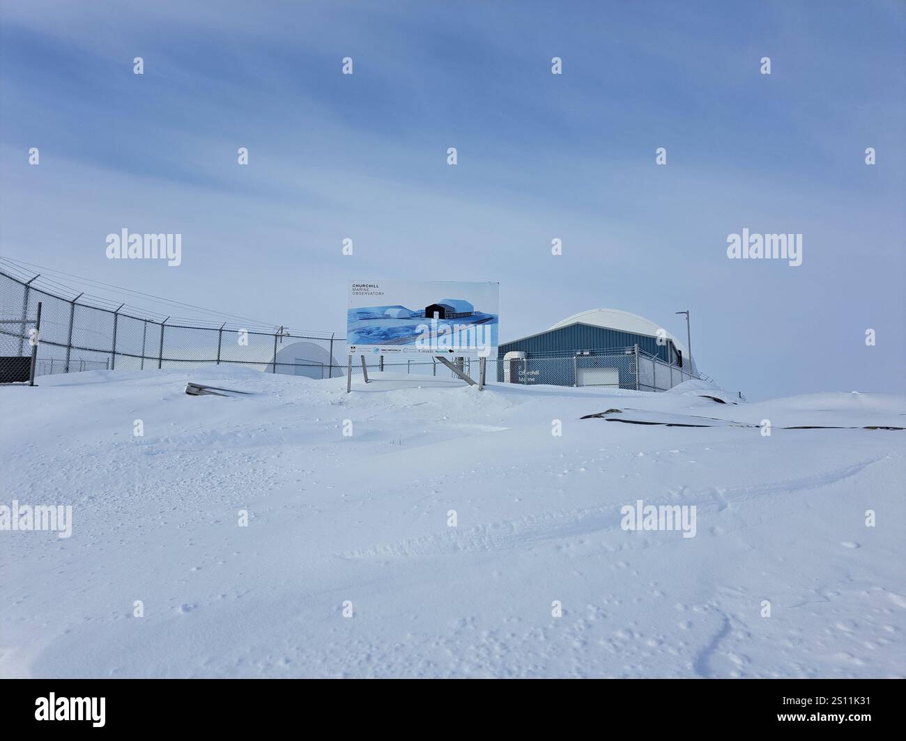 L'observatoire marin de Churchill au Manitoba, Canada Banque D'Images