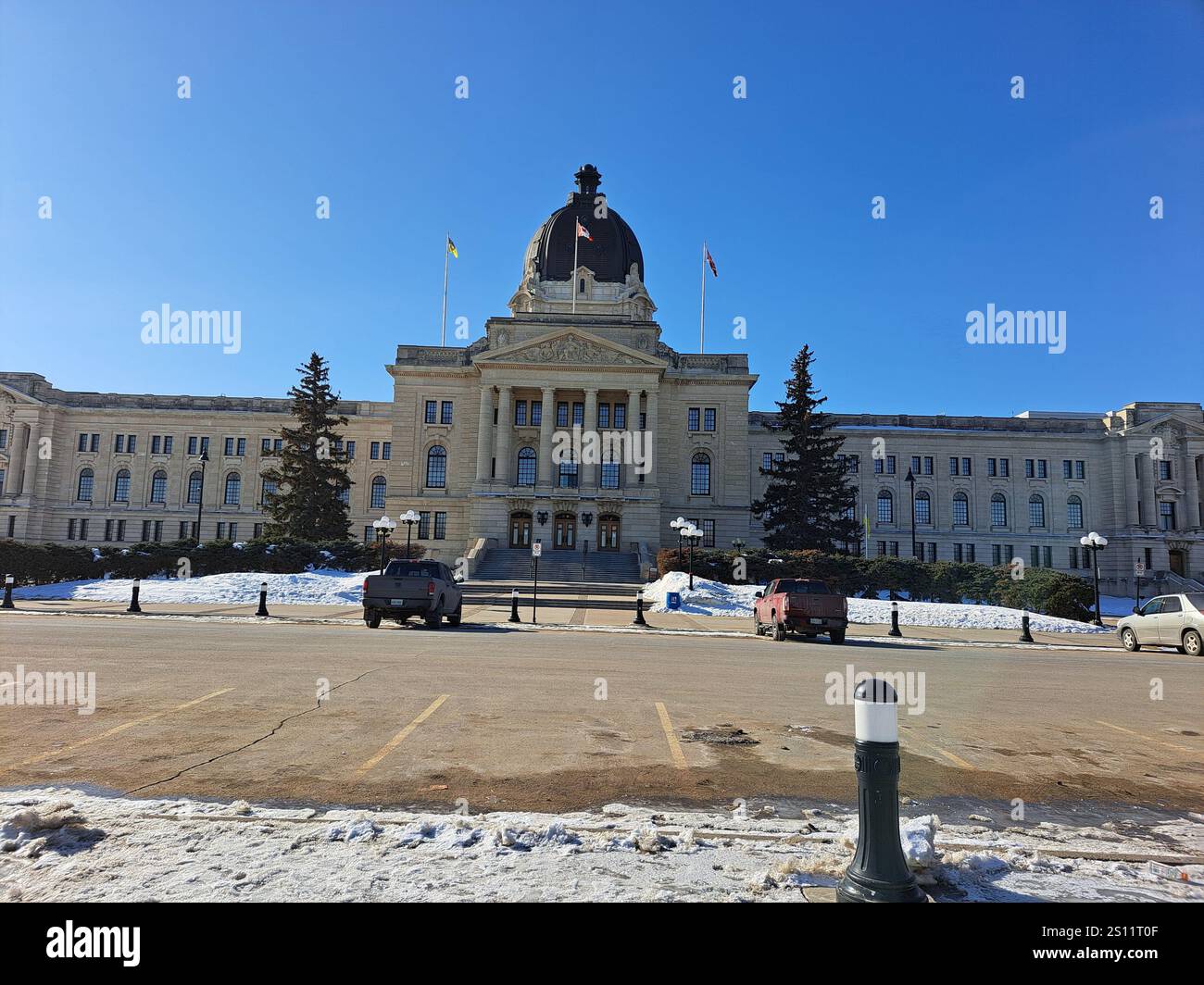 Palais législatif de la Saskatchewan à Regina, Saskatchewan, Canada Banque D'Images