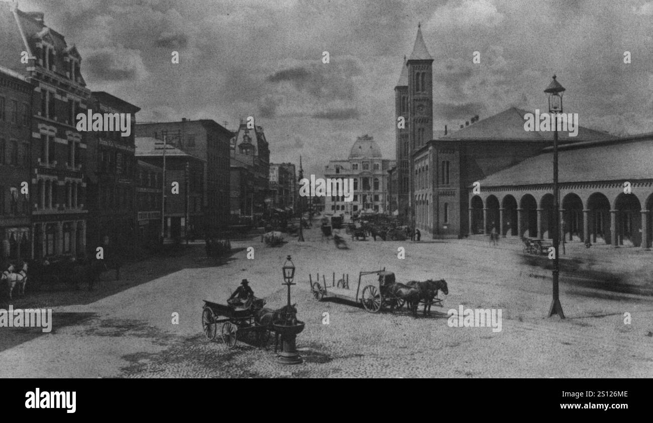 Lieu d'échange c 1883. Banque D'Images