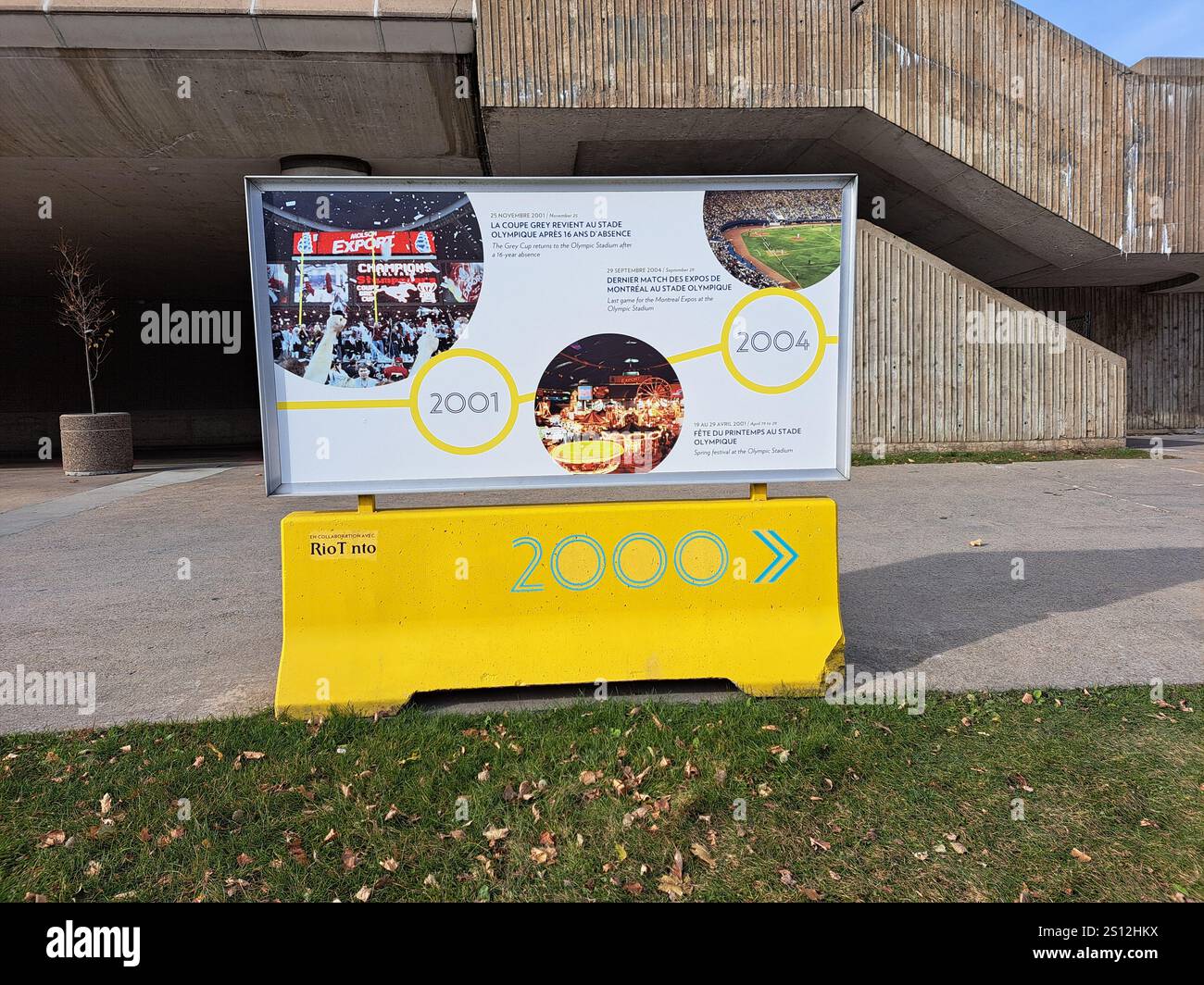 2001 - 2004 histoire du Stade olympique de Montréal, Québec, Canada Banque D'Images