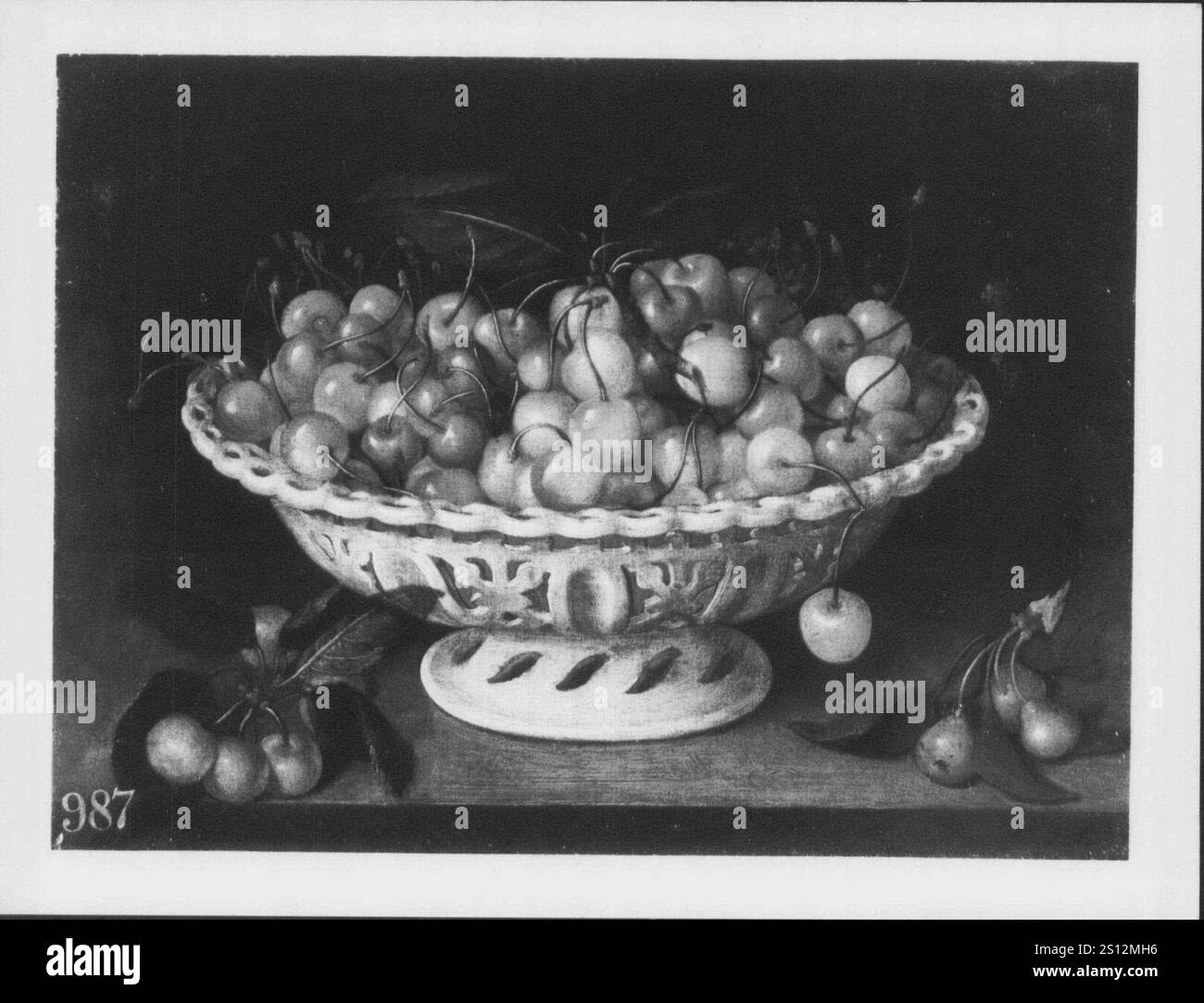 Fede Galizia (Milan 1578-Milan 1630) - nature morte de cerises dans un bol Banque D'Images