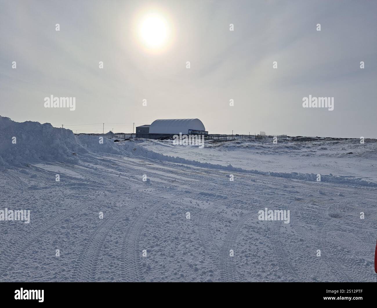 L'observatoire marin de Churchill au Manitoba, Canada Banque D'Images