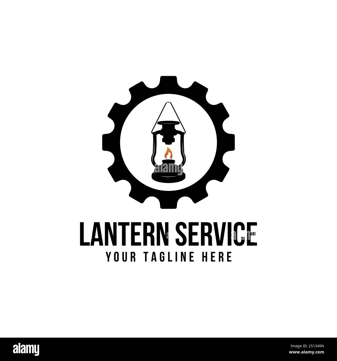 Inspiration pour le logo lanterne et équipement Illustration de Vecteur