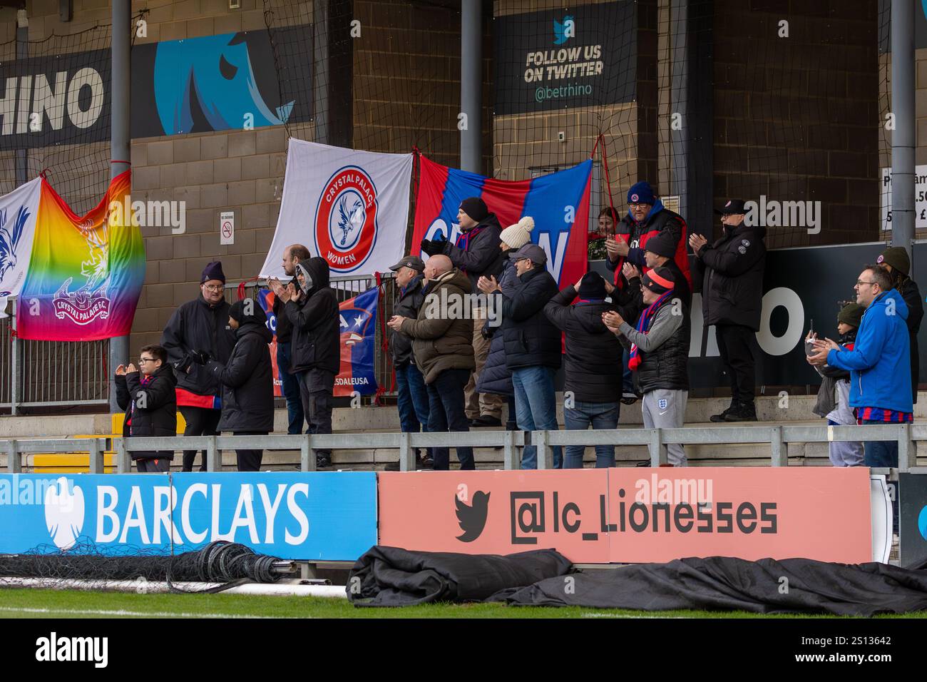 Londres London City Lionesses contre Crystal Palace FC Women au Barclays Womens Championship, le 21 janvier 2024 à Princes Park, Dartford. Banque D'Images