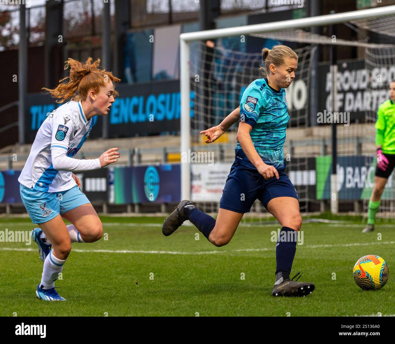 Londres London City Lionesses contre Crystal Palace FC Women au Barclays Womens Championship, le 21 janvier 2024 à Princes Park, Dartford. Banque D'Images