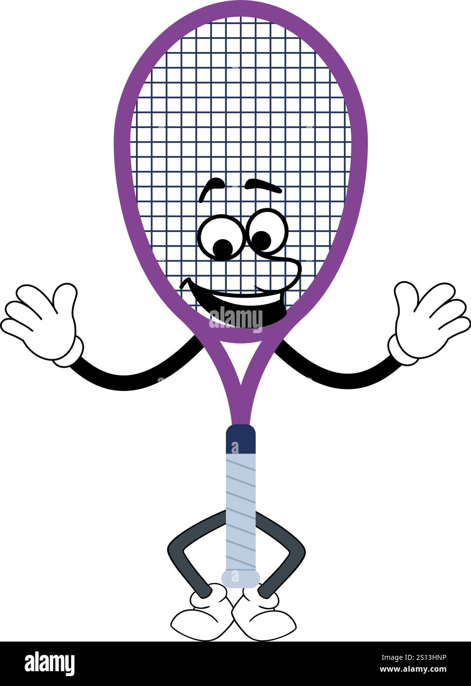 Raquette de tennis Neumorphism Illustration de Vecteur