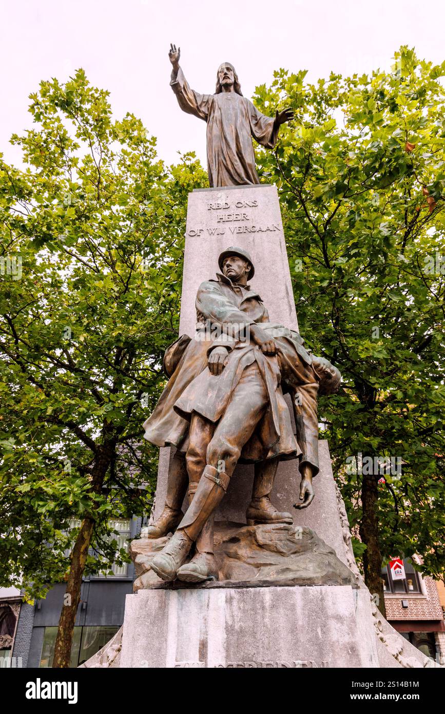 Mémorial de guerre, Sint-Niklaas, Belgique Banque D'Images