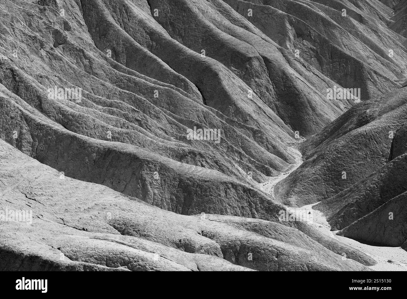 Détail des formations à Zabriskie point, Death Valley 7-California Banque D'Images