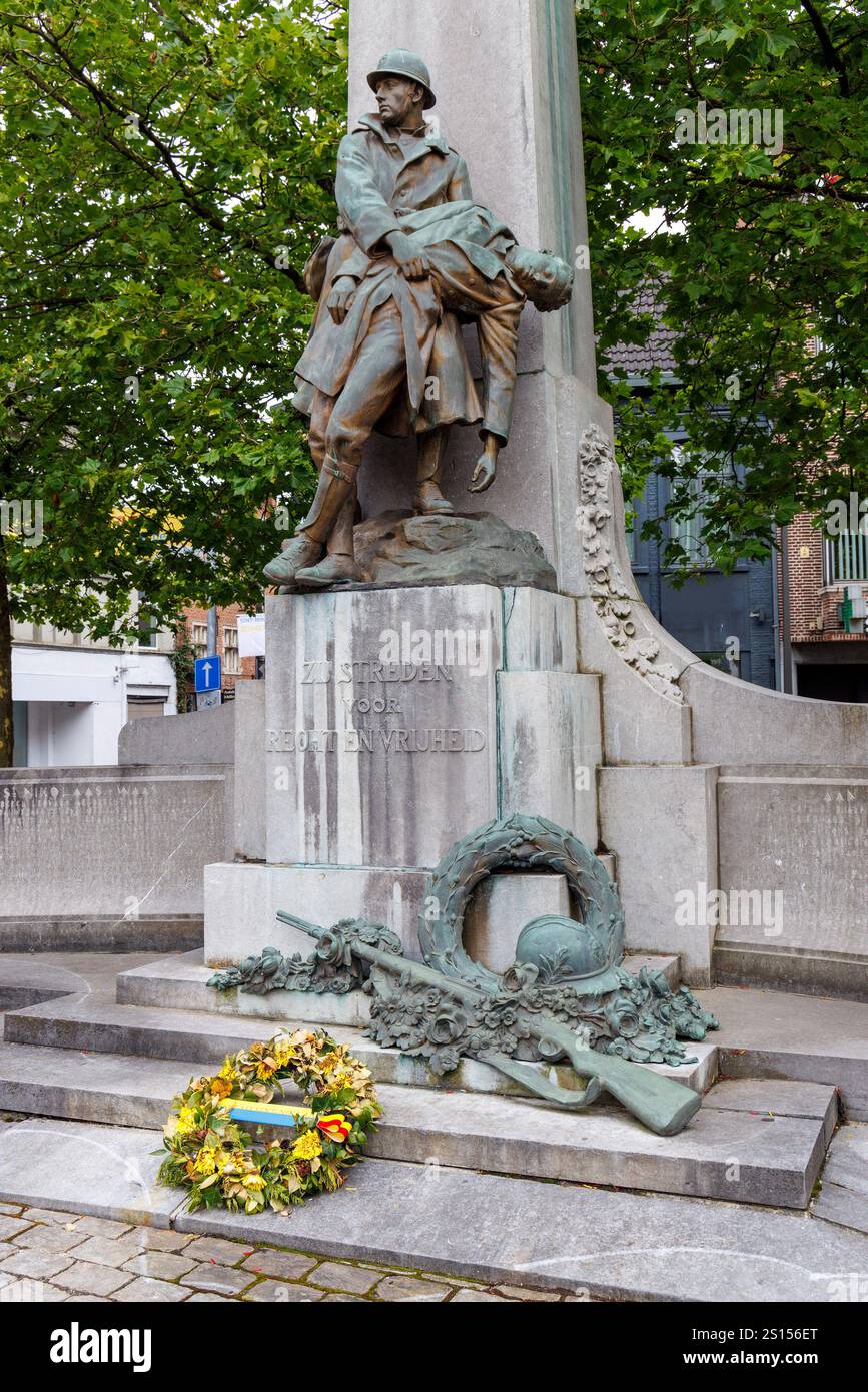 Mémorial de guerre, Sint-Niklaas, Belgique Banque D'Images