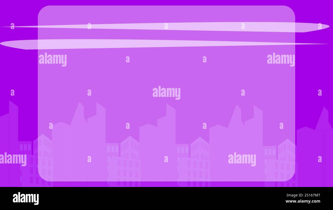 modèle de fond violet avec des bâtiments Illustration de Vecteur