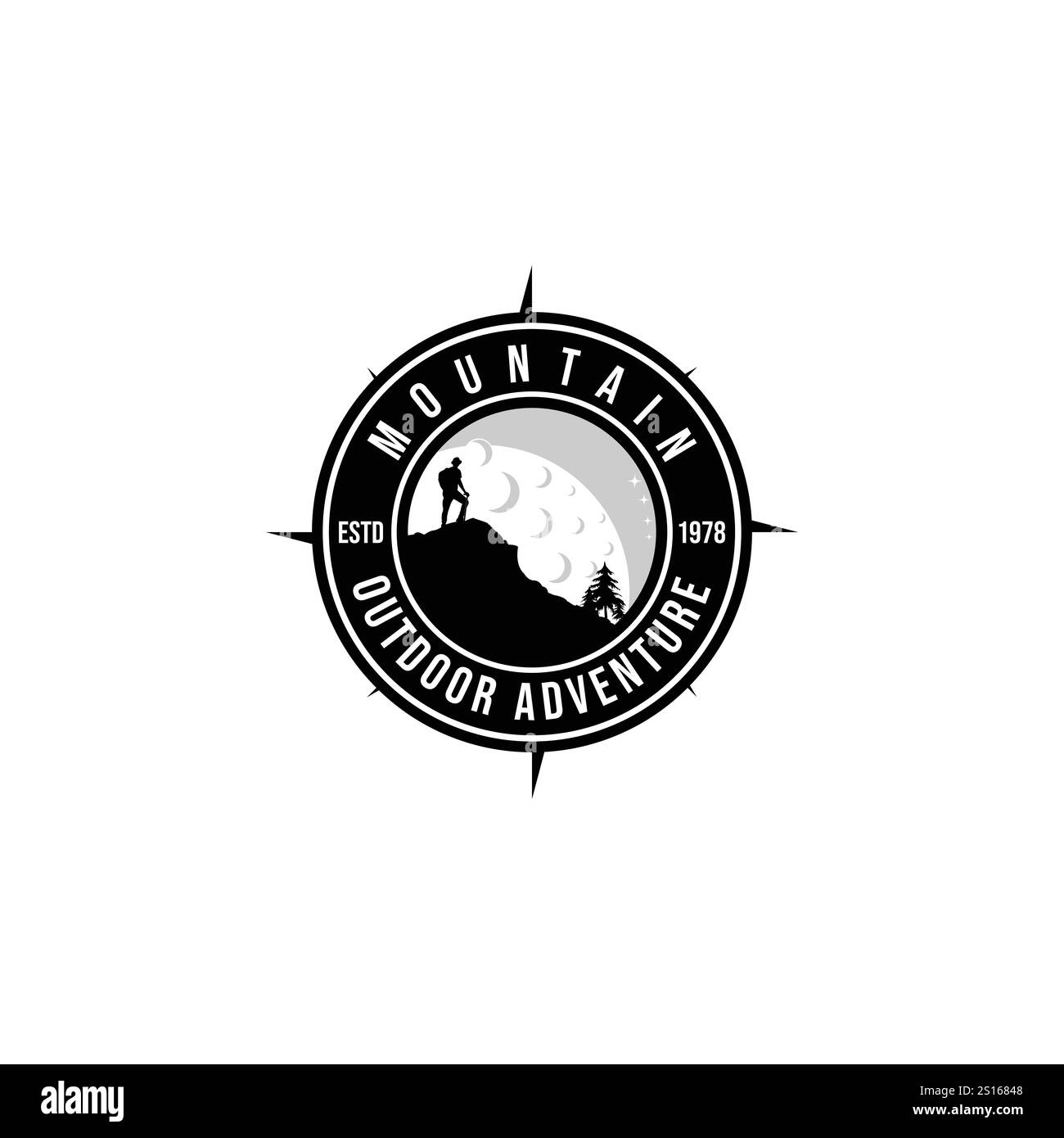 logo d'aventure inspiration.modern design.concept d'illustration vectorielle Illustration de Vecteur