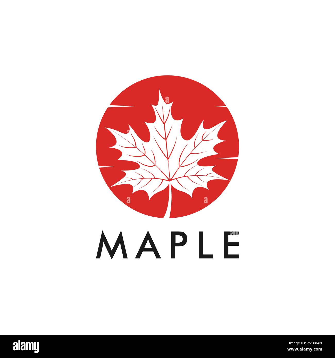 Modèle de conception de logo Maple Leaf Illustration de Vecteur
