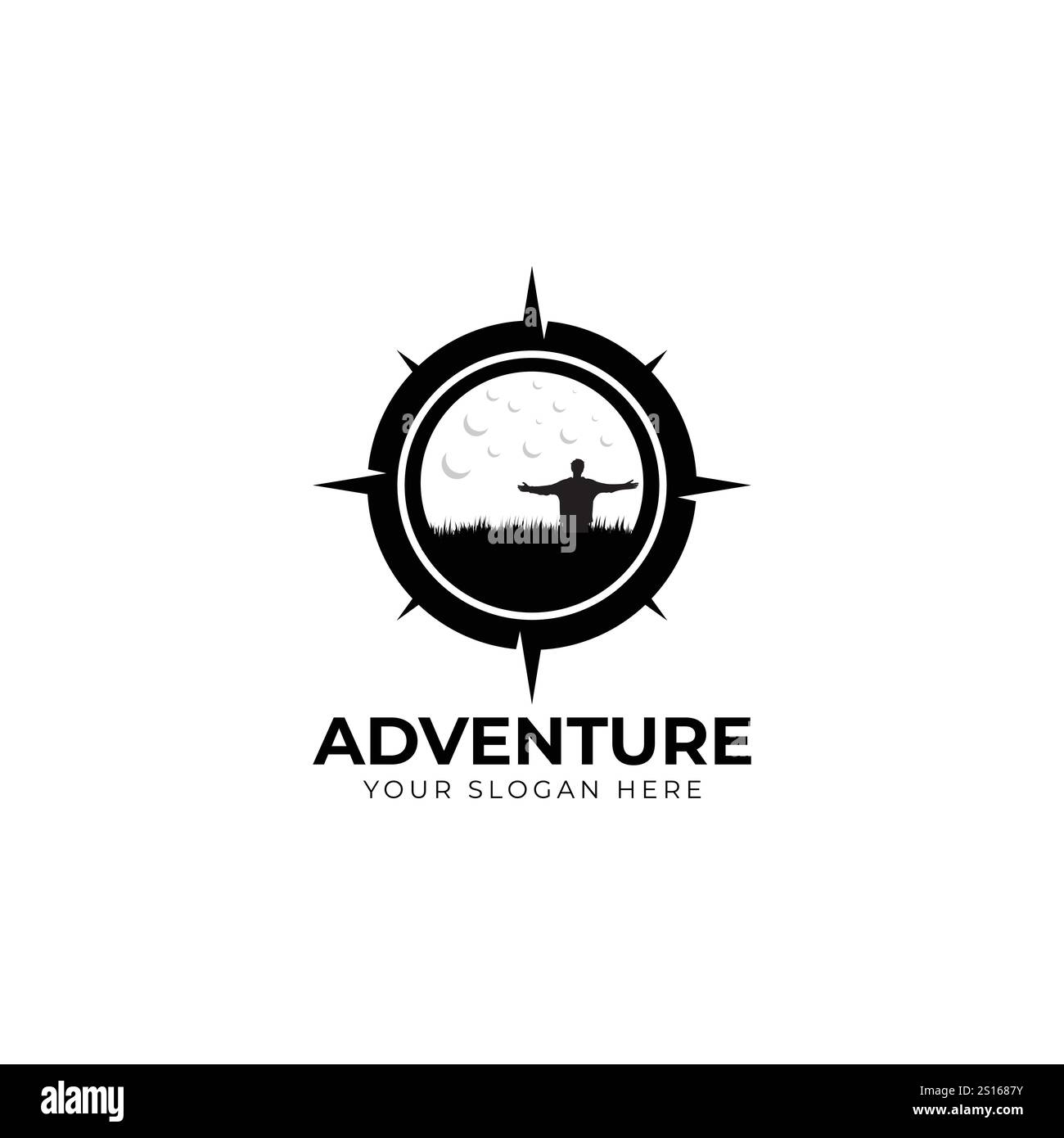 logo d'aventure inspiration.modern design.concept d'illustration vectorielle Illustration de Vecteur
