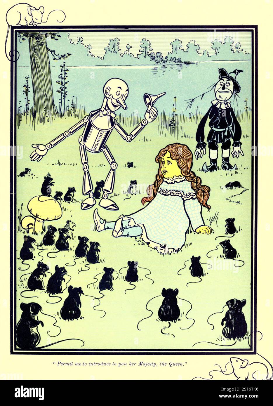 Permettez-moi de vous présenter sa Majesté la Reine - illustration du merveilleux sorcier d'Oz Banque D'Images