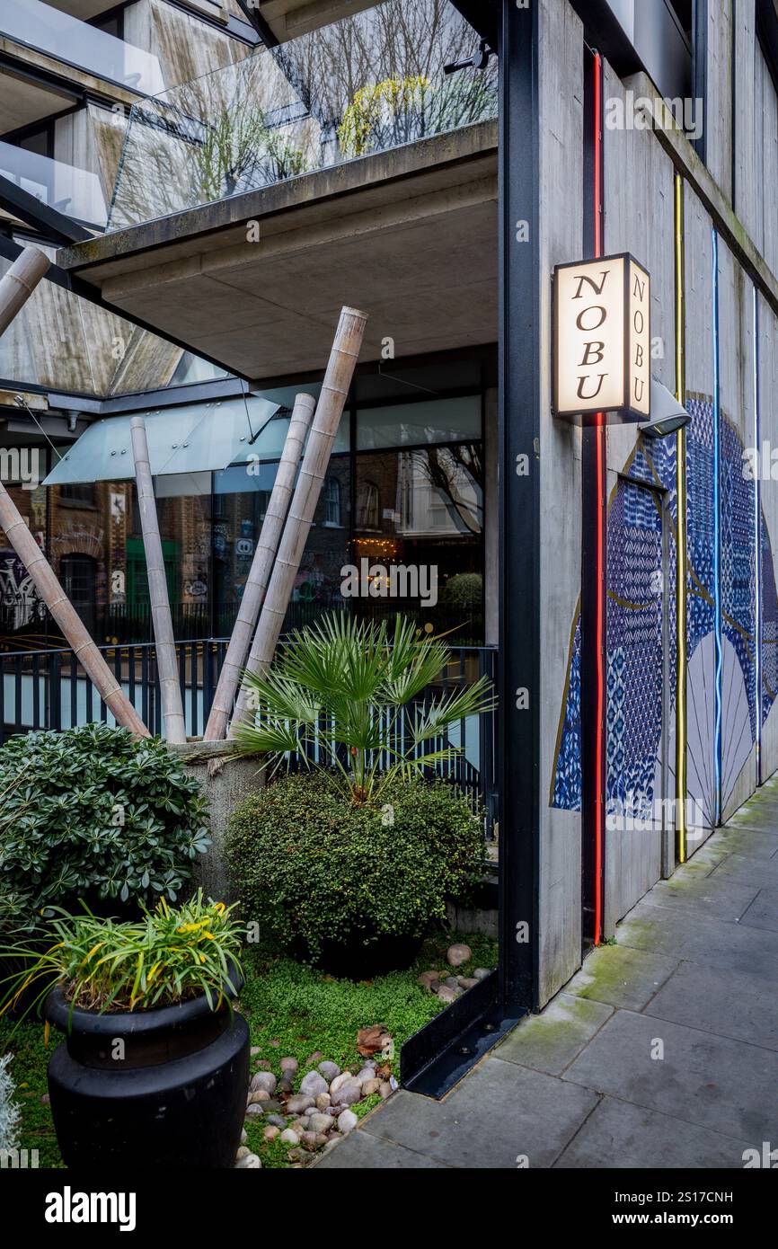 Nobu Hotel London Shoreditch - un hôtel de luxe dans le quartier créatif de l'est de Londres. Architecte Ben Adams Architectes 2017 Banque D'Images