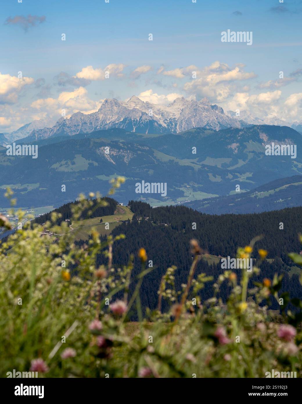 Blick auf die Berge Banque D'Images