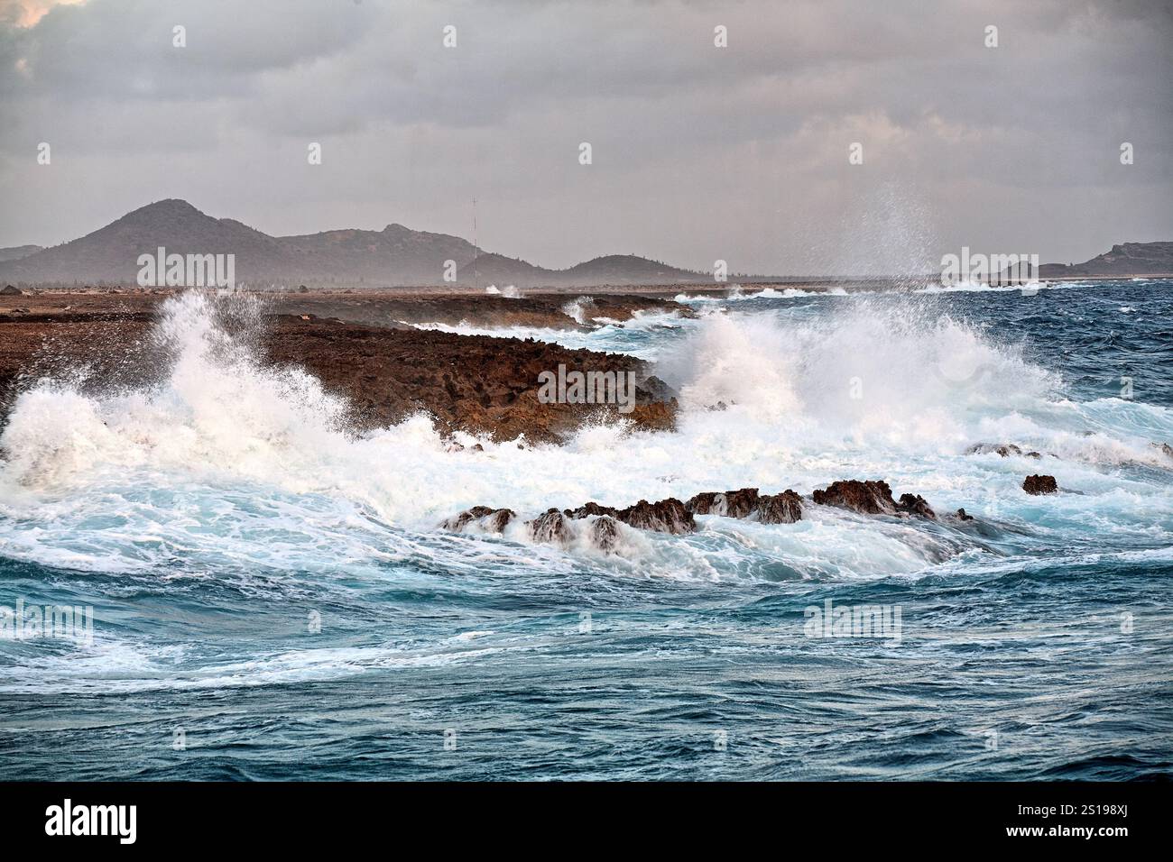 Le parc national de Washington Slagbaai est un parc national et une réserve écologique situé dans la partie nord-ouest de l'île de Bonaire dans les Caraïbes Netherl Banque D'Images