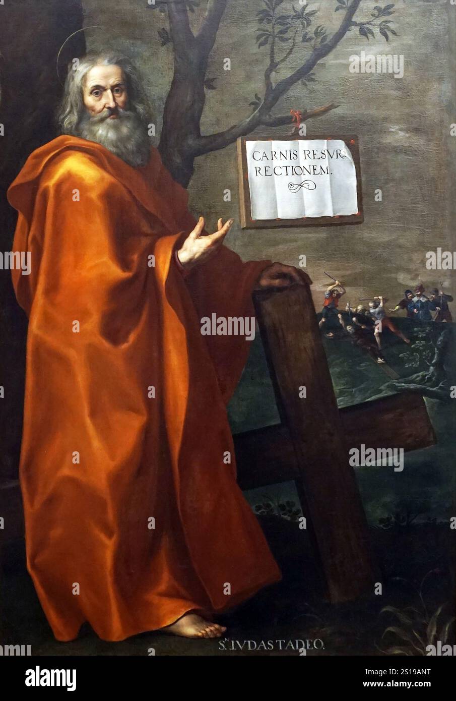 Saint Jude Thaddeus / San Judas Tadeo (1636) de Marten Pepyn (1575-1643) Banque D'Images Saint Jude Thaddeus / San Judas Tadeo (1636) de Marten Pepyn (1575-1643) Banque D'Images