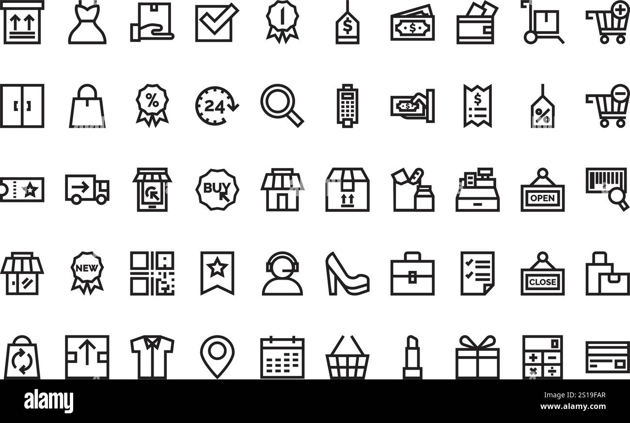 Collection d'icônes vectorielles de haute qualité avec contour modifiable. Idéal pour les projets professionnels et créatifs. Illustration de Vecteur