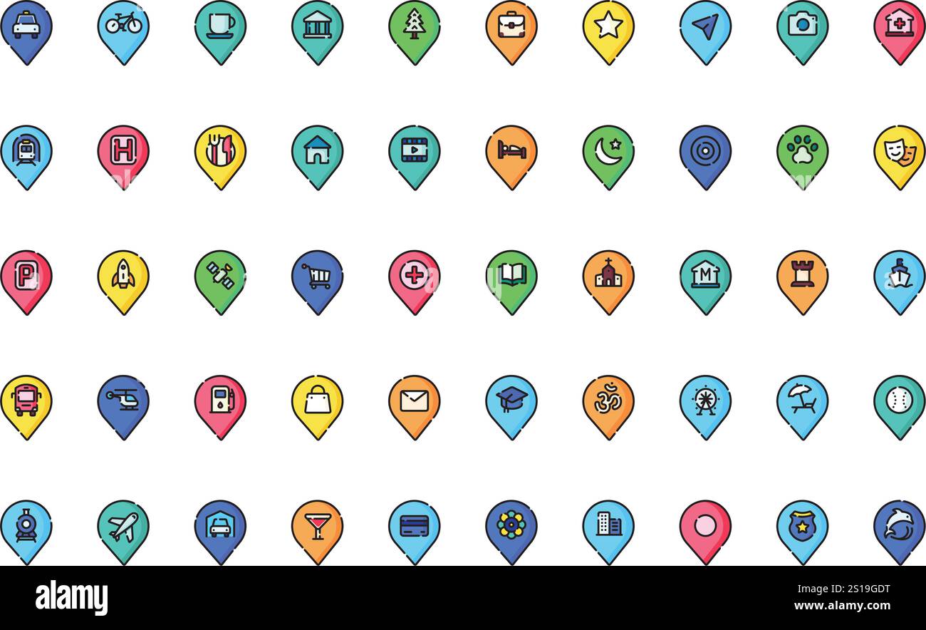 Collection d'icônes vectorielles de haute qualité avec contour modifiable. Idéal pour les projets professionnels et créatifs. Illustration de Vecteur
