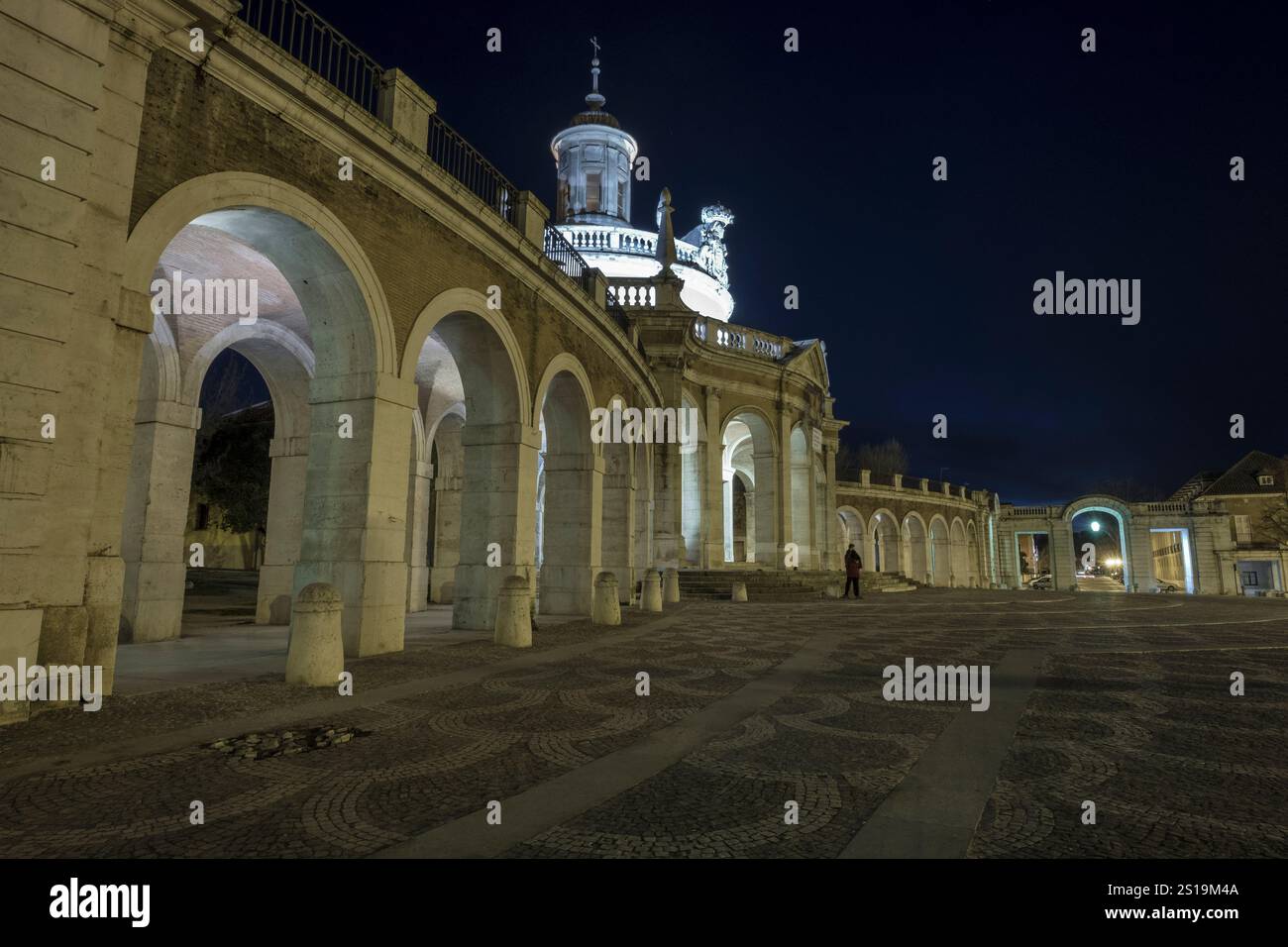 Aranjuez dans la nuit, Espagne Banque D'Images
