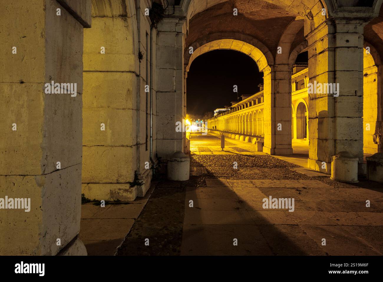 Aranjuez dans la nuit, Espagne Banque D'Images