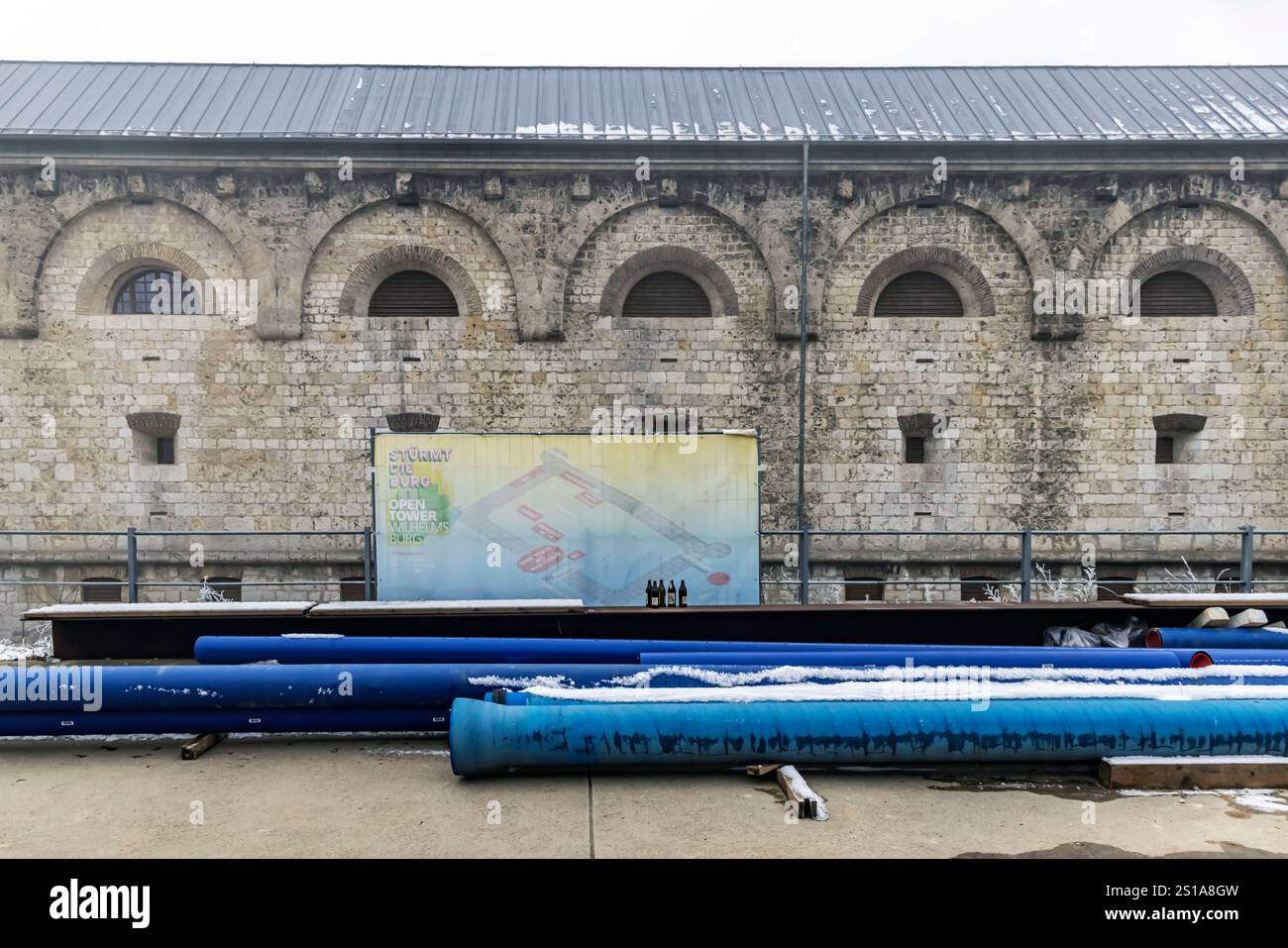 Wilhelmsburg. Bundesfestung Ulm. IM 19. Jahrhunderts War sie die größte millitärische Befestigungsanlage en Europe. // 30.12.2024 : Ulm, Bade-Württemberg, Deutschland *** forteresse fédérale de Wilhelmsburg Ulm au XIXe siècle, c'était la plus grande fortification militaire d'Europe 30 12 2024 Ulm, Bade-Württemberg, Allemagne Banque D'Images