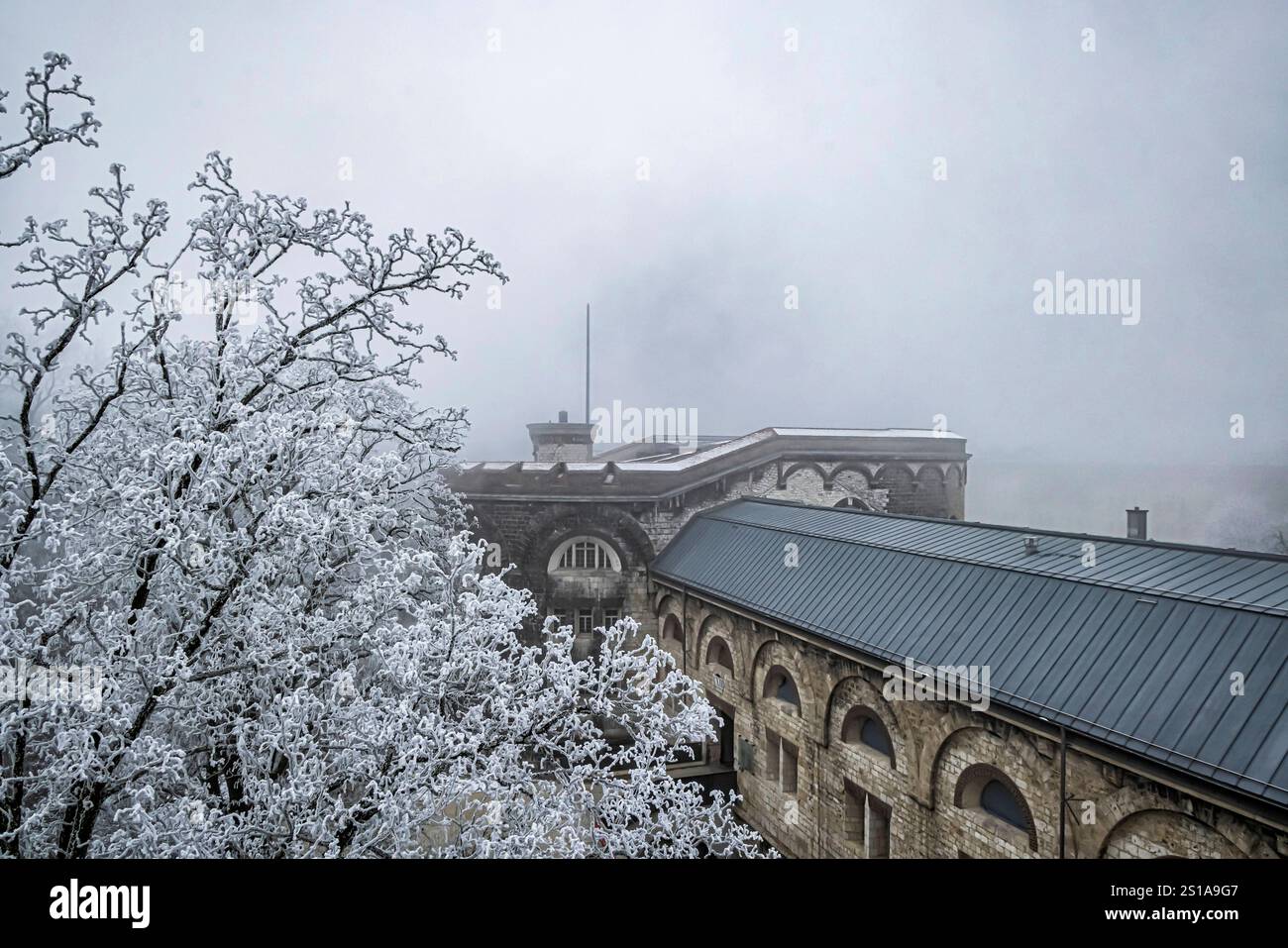 Wilhelmsburg. Bundesfestung Ulm. IM 19. Jahrhunderts War sie die größte millitärische Befestigungsanlage en Europe. // 30.12.2024 : Ulm, Bade-Württemberg, Deutschland *** forteresse fédérale de Wilhelmsburg Ulm au XIXe siècle, c'était la plus grande fortification militaire d'Europe 30 12 2024 Ulm, Bade-Württemberg, Allemagne Banque D'Images