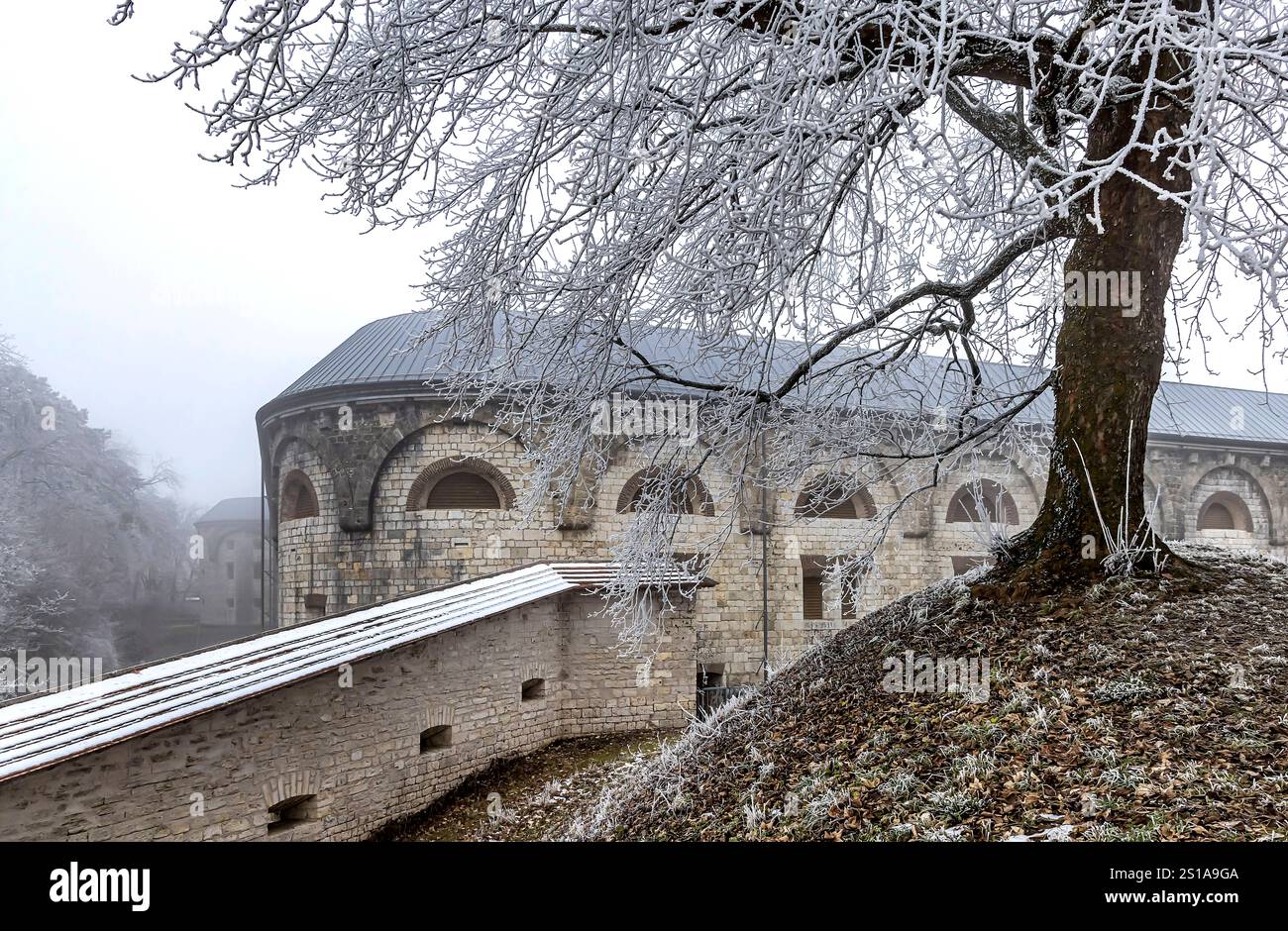 Wilhelmsburg. Bundesfestung Ulm. IM 19. Jahrhunderts War sie die größte millitärische Befestigungsanlage en Europe. // 30.12.2024 : Ulm, Bade-Württemberg, Deutschland *** forteresse fédérale de Wilhelmsburg Ulm au XIXe siècle, c'était la plus grande fortification militaire d'Europe 30 12 2024 Ulm, Bade-Württemberg, Allemagne Banque D'Images