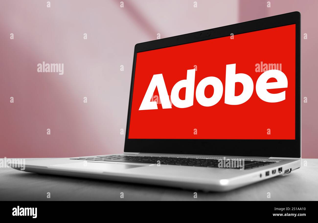 Logo Adobe incorporation Banque D'Images