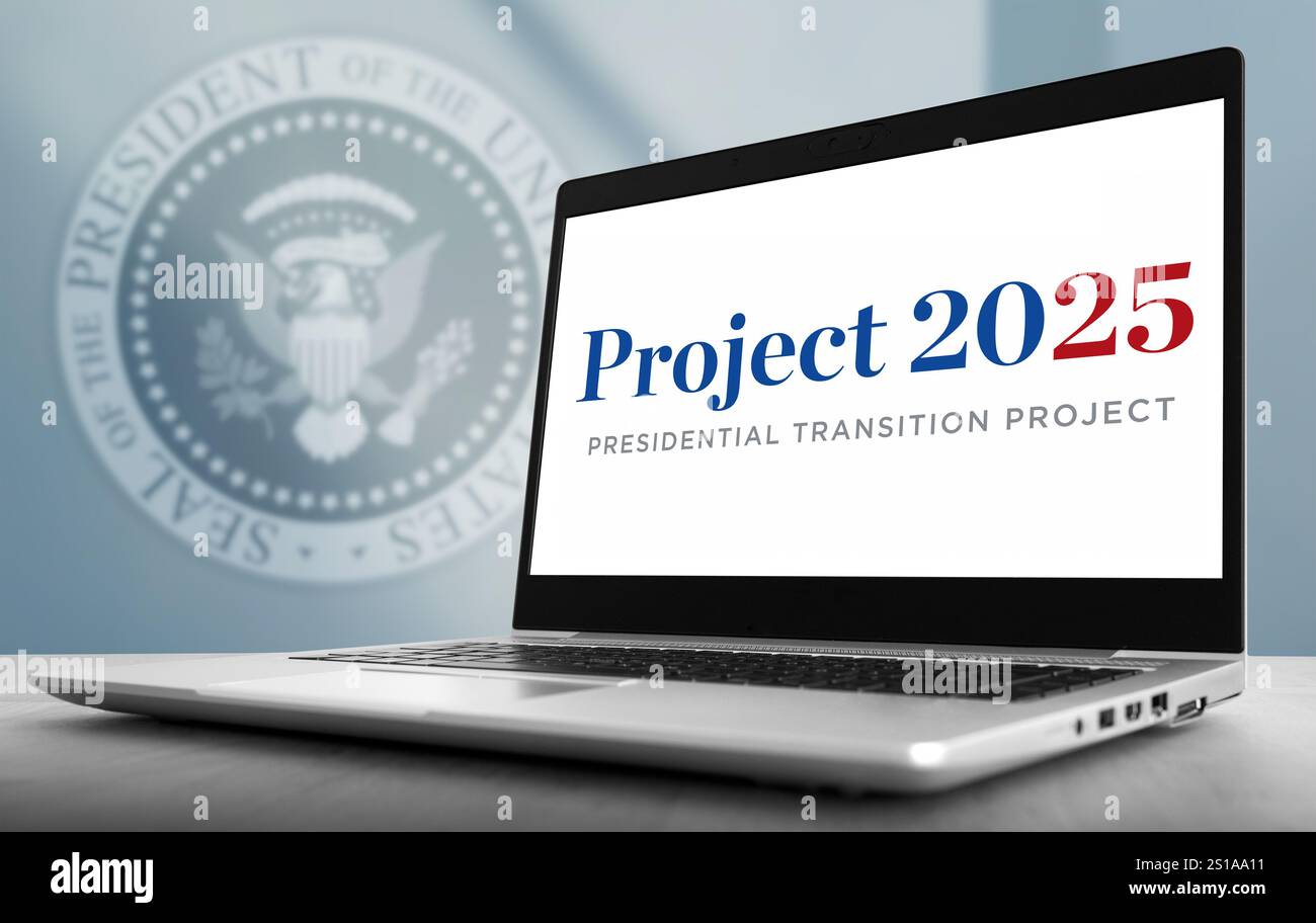 Projet de transition présidentielle 2025 Banque D'Images