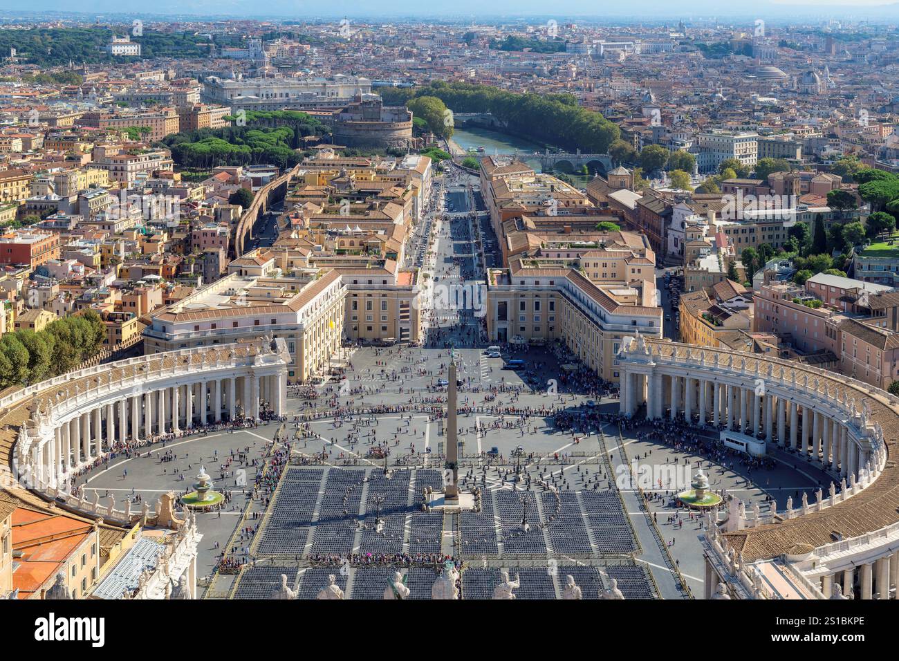 Horizon de Rome au Vatican, Rome, Italie. Banque D'Images
