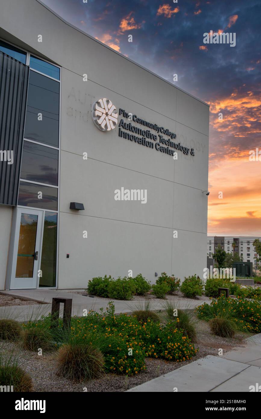 Pima Community College, campus du centre-ville, panneau Tucson Arizona Banque D'Images