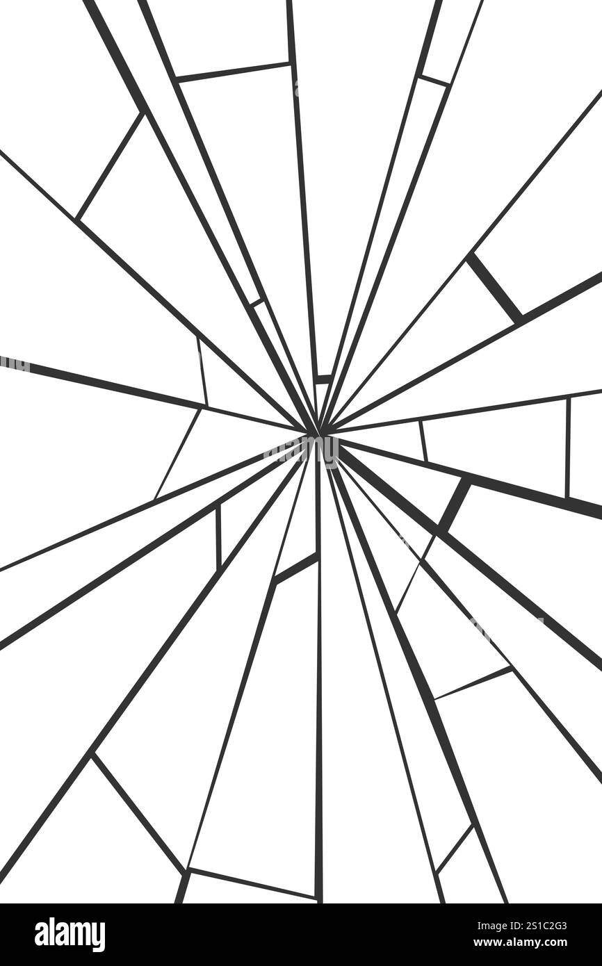 Texture vectorielle en verre brisée. Verre brisé avec des fissures - illustration vectorielle de superposition. Illustration de Vecteur