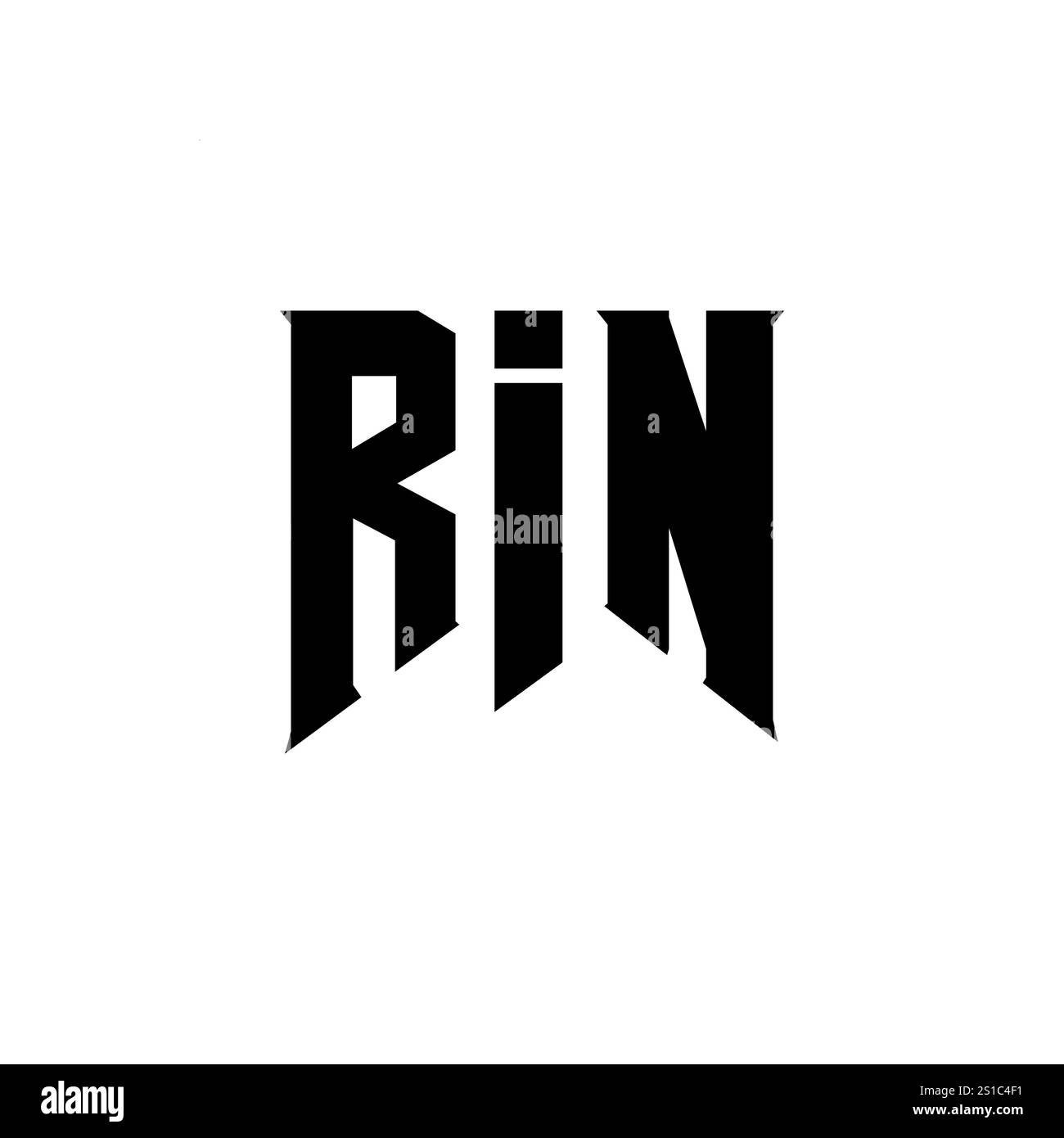 Logo rin Banque d'images noir et blanc - Alamy