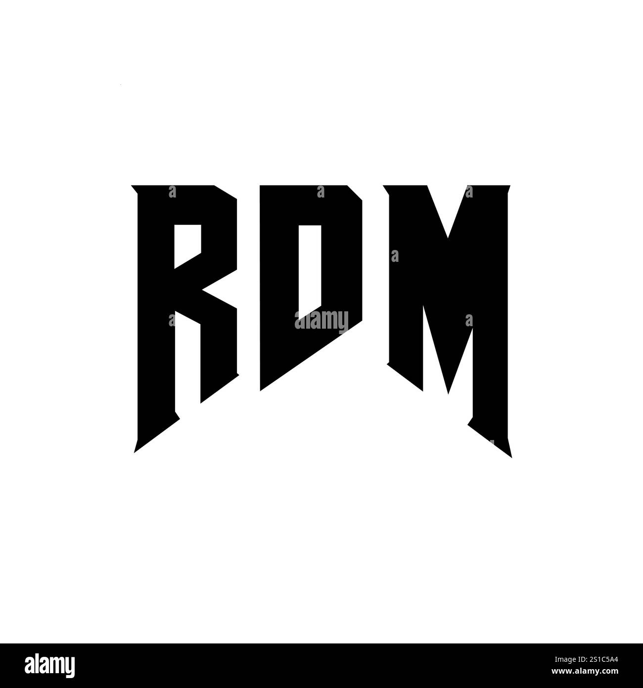 Lettre rdm Banque d'images noir et blanc - Alamy