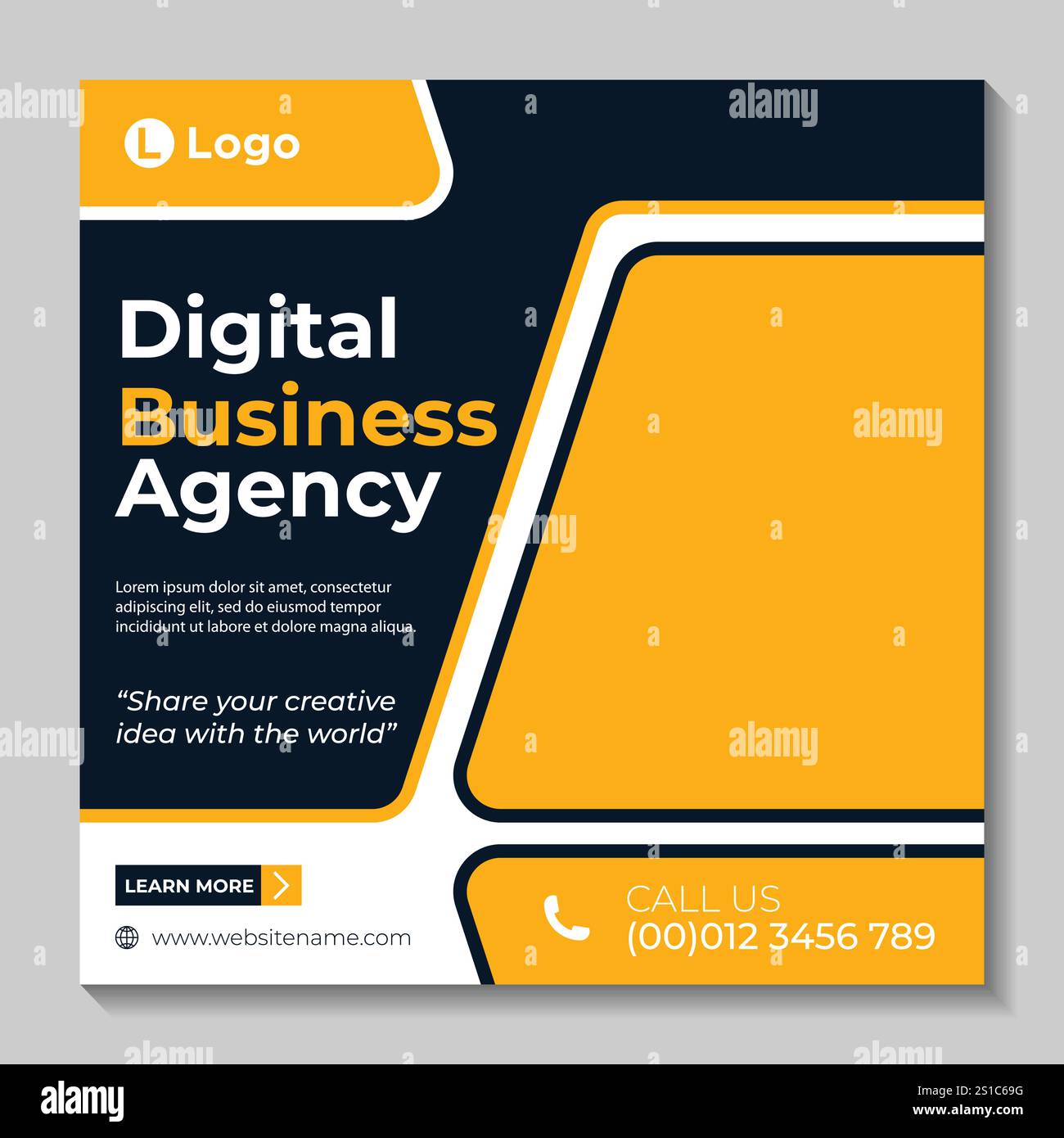 Webinaire en direct sur le marketing numérique et modèle de publication sur les médias sociaux professionnels Illustration de Vecteur