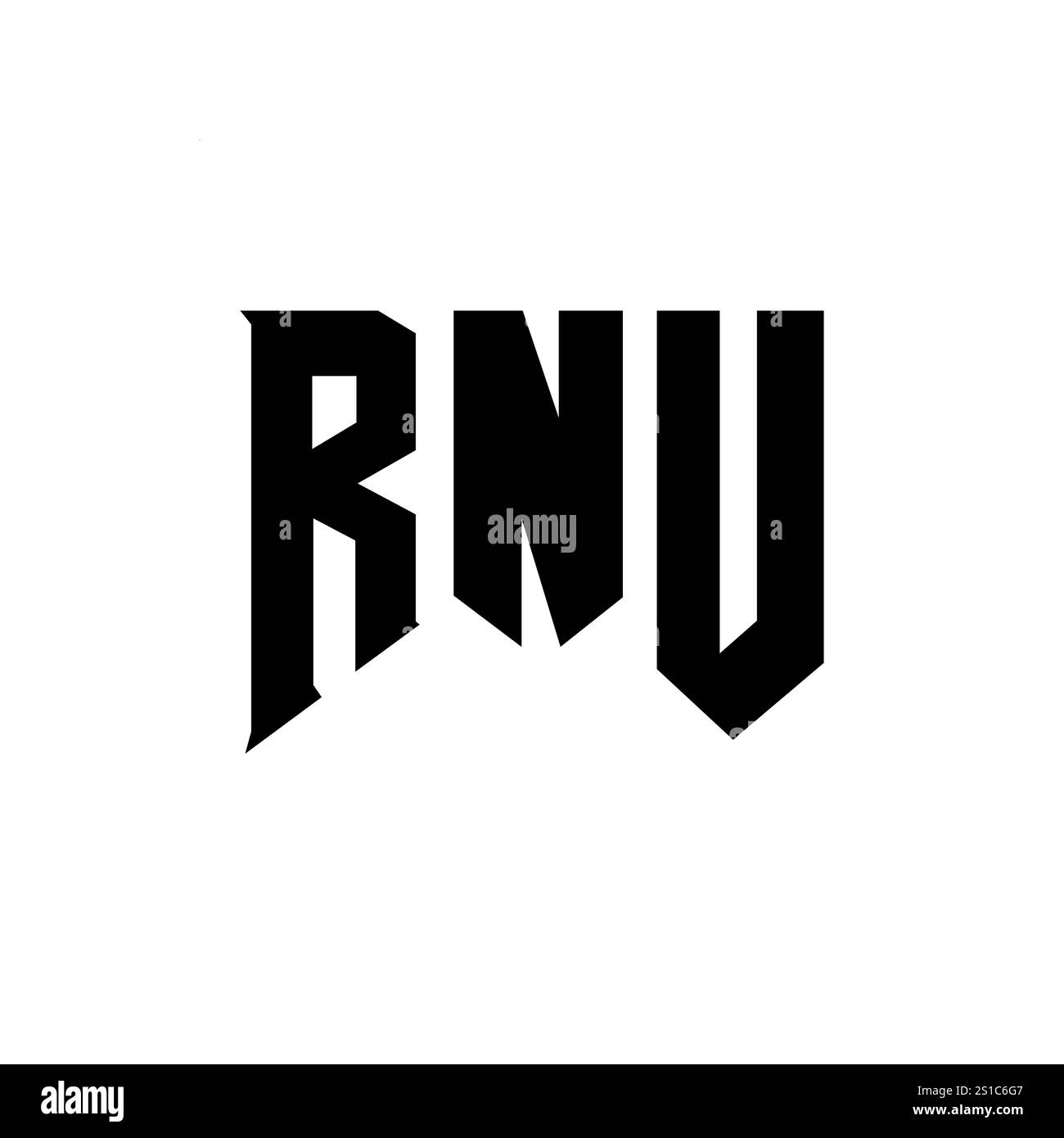 Logo de la technologie rnu Banque d'images noir et blanc - Alamy