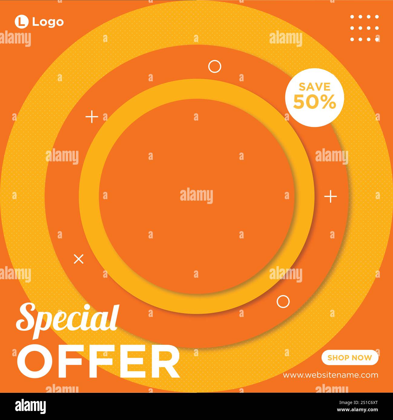 Modèle Web de bannière sociale de vente de mode Illustration de Vecteur