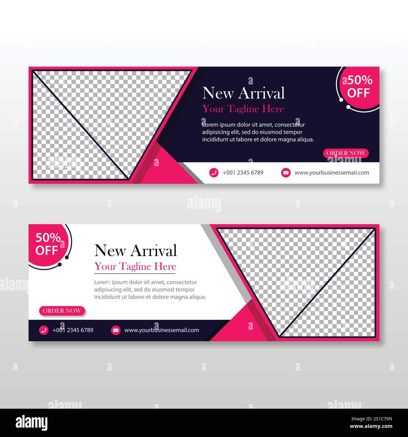 Modèle Web de bannière sociale de vente de mode Illustration de Vecteur