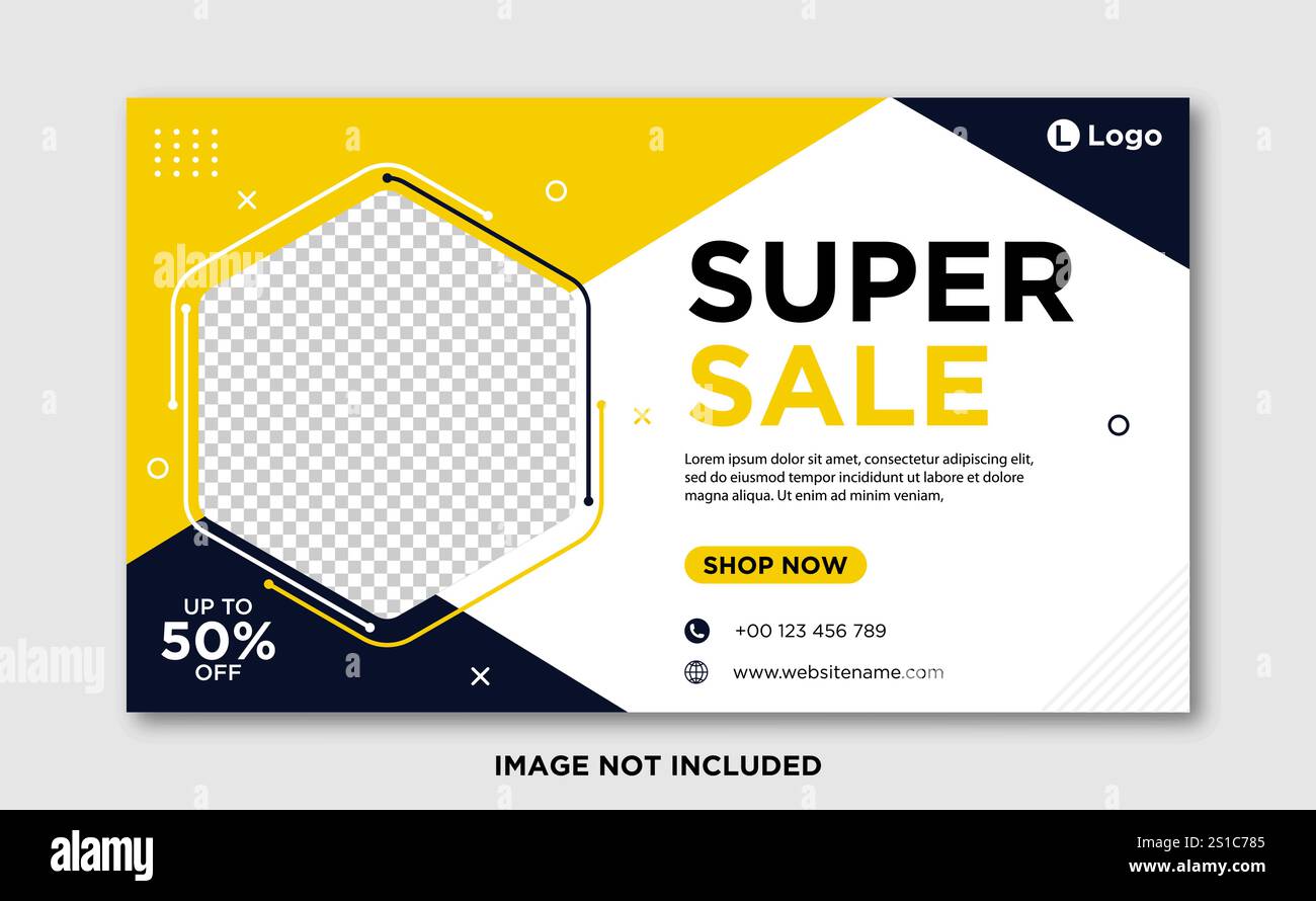 Modèle de publication ou de bannière de médias sociaux de vente Illustration de Vecteur