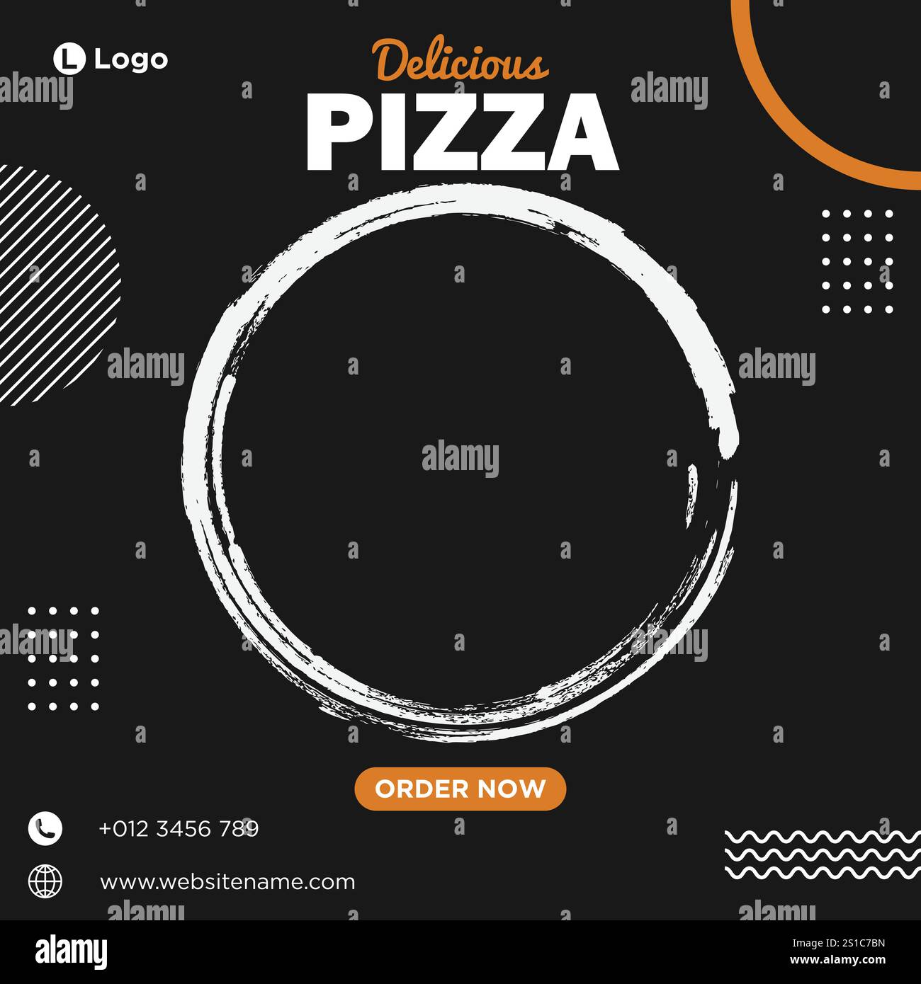 Modèle de conception de publication de médias sociaux alimentaires vecteur Premium Illustration de Vecteur