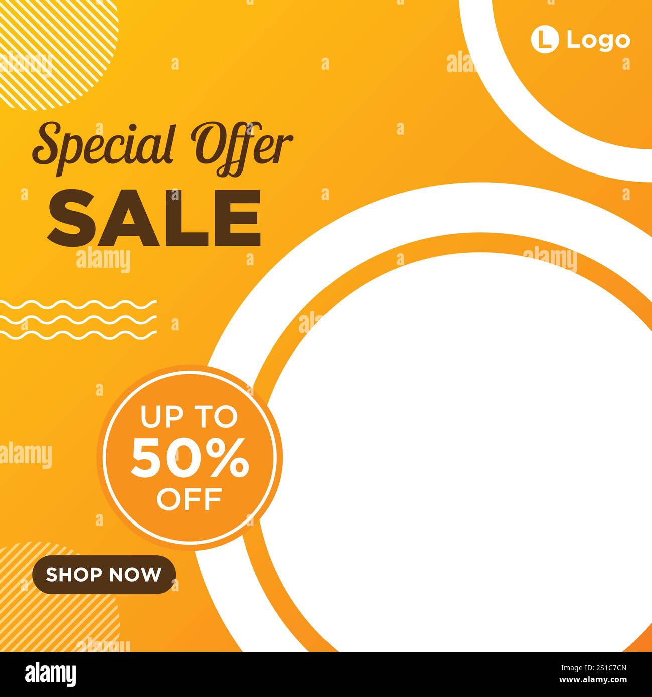 Modèle Web de bannière sociale de vente de mode Illustration de Vecteur